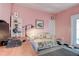Office with a floral sofa, desk, and black and white tiled floor at 5072 98Th Way, St Petersburg, FL 33708