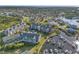 Aerial view of condos, private docks and marina in a waterfront community near the intercoastal waterway at 5537 Sea Forest Dr # 304, New Port Richey, FL 34652