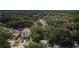 An aerial view of a neighborhood with mature trees and well-maintained homes at 678 Greenglen Ln, Palm Harbor, FL 34684