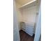 Closet with shelving and storage drawers, offering organization at 7021 White Treetop Pl, Riverview, FL 33578