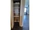 View of closet with shelving, offering ample storage space at 7021 White Treetop Pl, Riverview, FL 33578