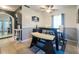 Charming dining area with modern decor, stylish seating, and ample natural light from a nearby window at 7205 San Luis Ct, Tampa, FL 33634