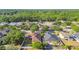An aerial view of a neighborhood with tree-lined streets and well-maintained houses, offering a peaceful suburban living experience at 1939 Heartland Cir, Valrico, FL 33594