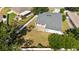 Aerial view of the house and its backyard at 2019 Rutherford Dr, Dover, FL 33527