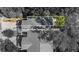 Overhead perspective of property showcasing lot lines and proximity to surrounding trees at 202 S Lincoln Ave, Tampa, FL 33609