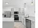 Modern kitchen with stainless steel appliances and white cabinetry at 202 S Lincoln Ave, Tampa, FL 33609
