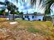 A beautifully maintained single-Gathering home with a backyard featuring a pool and lush landscaping at 2172 University S Dr, Clearwater, FL 33764