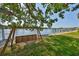 A wooden swing seat overlooking the waterfront and boat docks at 2424 W Tampa Bay Blvd # I202, Tampa, FL 33607