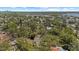 Overhead view of the house with mature landscaping and a partial water view at 3025 50Th St S S St, Gulfport, FL 33707