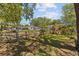 Expansive backyard with a well-maintained lawn, partial fence, and mature trees, perfect for outdoor activities at 3025 50Th St S S St, Gulfport, FL 33707