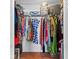 Walk-in closet with organized storage solutions and ample hanging space for clothes and accessories at 3025 50Th St S S St, Gulfport, FL 33707