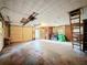 Unfinished basement with concrete floor, washer, and dryer at 38327 Palm Grove Dr, Zephyrhills, FL 33542