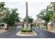 Gated community entrance providing security and privacy for residents at 416 Durham Shore Ct, Apollo Beach, FL 33572