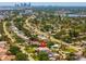 A panoramic aerial shows a property in a city neighborhood with stunning waterfront views at 4300 Bayshore Ne Blvd, St Petersburg, FL 33703