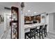 Kitchen with stainless steel appliances, granite countertops, and breakfast bar with seating at 4709 Puritan Cir # 702, Tampa, FL 33617