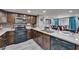 Updated kitchen with granite counters, stainless steel appliances, and dark cabinetry at 4709 Puritan Cir # 702, Tampa, FL 33617