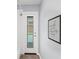 Bathroom with view of pool and inspirational wall decor at 4761 Stoneview Cir, Oldsmar, FL 34677