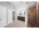 Bathroom featuring walk-in shower and double vanity at 4761 Stoneview Cir, Oldsmar, FL 34677