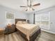 Bedroom with ceiling fan and natural light at 10028 Strafford Oak Ct # 712, Tampa, FL 33624