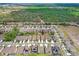 Areal view of a well-maintained community with sidewalks, green spaces, and convenient access to nearby roadways at 14184 Samoa Hill Ct, Riverview, FL 33569