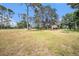 Expansive and open yard with mature trees offering ample space for outdoor activities and enjoying nature at 18838 Huckavalle Rd, Odessa, FL 33556