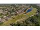 Residential area boasts lush golf course, community ponds and mature trees from this beautiful aerial view at 2007 Acadia Greens Dr # 0, Sun City Center, FL 33573