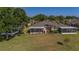Lovely lanai overlooking a manicured lawn with mature trees, perfect for enjoying the outdoors at 2007 Acadia Greens Dr # 0, Sun City Center, FL 33573