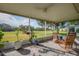 Relaxing screened-in lanai offering scenic golf course views and comfortable seating at 2007 Acadia Greens Dr # 0, Sun City Center, FL 33573