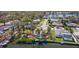Waterfront community with boat docks, single-Gathering homes, mature landscaping, and canal access at 2142 Ibis, Clearwater, FL 33764