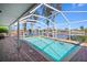 Enclosed in-ground pool with an idyllic waterfront view at 2142 Ibis, Clearwater, FL 33764