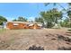 Expansive backyard featuring a well-maintained lawn, privacy fencing, and mature trees offering shade at 3065 Merrill Ave, Clearwater, FL 33759
