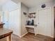 Eat-in kitchen area with a built-in coffee station and extra storage at 3212 55Th E St, Palmetto, FL 34221