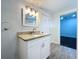 Bathroom vanity with modern sink, lighting, and granite countertop at 3706 N Ola Ave, Tampa, FL 33603