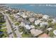 Expansive aerial perspective showing the neighborhood's proximity to the bay and the ocean at 413 8Th N Ave, Tierra Verde, FL 33715