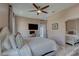 Serene bedroom with a double bed, soft lighting, and mirror sliding wardrobe at 413 8Th N Ave, Tierra Verde, FL 33715