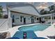 Beautiful backyard pool with covered outdoor kitchen and bar area at 413 8Th N Ave, Tierra Verde, FL 33715