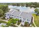 Aerial view of condos with lake access and a gazebo, showcasing the beautiful waterfront property at 4141 Dolphin Dr # 4141, Tampa, FL 33617