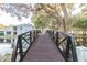Charming bridge offering picturesque views of the waterfront property at 4141 Dolphin Dr # 4141, Tampa, FL 33617