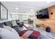 Finished basement featuring a comfortable seating area, wet bar, and entertainment space at 4231 8Th N St, St Petersburg, FL 33703