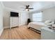 Bright bedroom featuring a ceiling fan and a window with natural light at 4231 8Th N St, St Petersburg, FL 33703