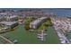 Condos with boat docks, marina, and surrounding waterfront, providing a picturesque living environment at 425 150Th Ave # 2301, Madeira Beach, FL 33708