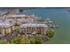 Aerial view of the complex with beautiful waterfront views and boat docks at 425 150Th Ave # 2301, Madeira Beach, FL 33708