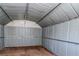 Interior view of a large storage shed with metal walls and ceiling at 4425 W Bay Villa Ave, Tampa, FL 33611