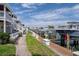 Waterfront community dock with well-maintained boats, providing convenient access to the water at 5174 Beach Se Dr # B, St Petersburg, FL 33705