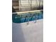 The pool has a ladder and includes a safety duck float at 7321 Isle Dr, Port Richey, FL 34668
