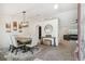 Open-concept dining room showing modern decor and easy access to living area at 11165 Little Gull Rd, Weeki Wachee, FL 34614