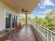 Large balcony with seating, offering beautiful views and outdoor living space at 12033 Gandy N Blvd # 131, St Petersburg, FL 33702