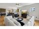 Spacious living room featuring hardwood floors, modern furnishings, and natural light at 12033 Gandy N Blvd # 131, St Petersburg, FL 33702