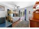 Bedroom featuring a bunk bed and a walkout to the backyard at 12503 Bronco Dr, Tampa, FL 33626