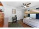 Bedroom featuring a bunk bed and plenty of closet space at 12503 Bronco Dr, Tampa, FL 33626